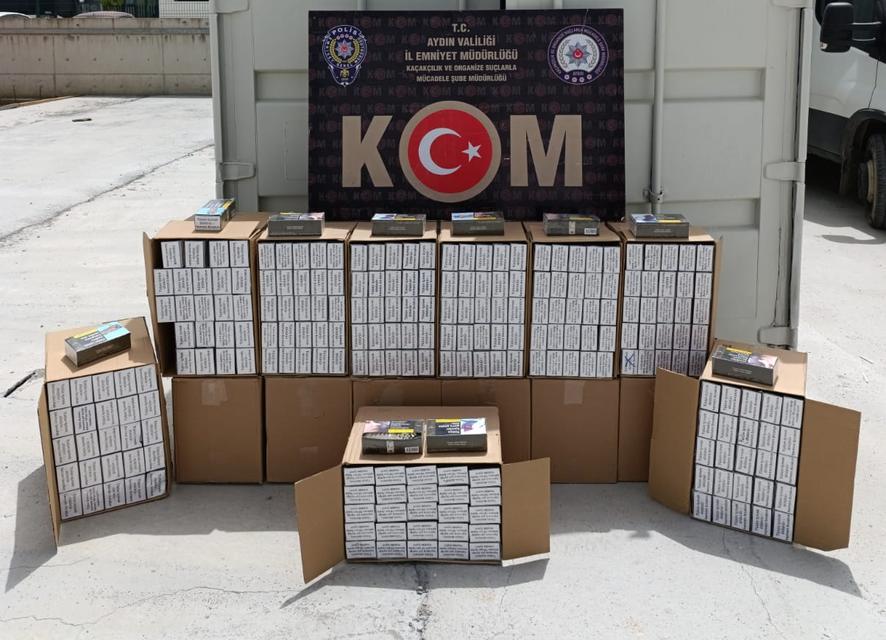 Aydın’da 150 bin makaron ele geçirildi