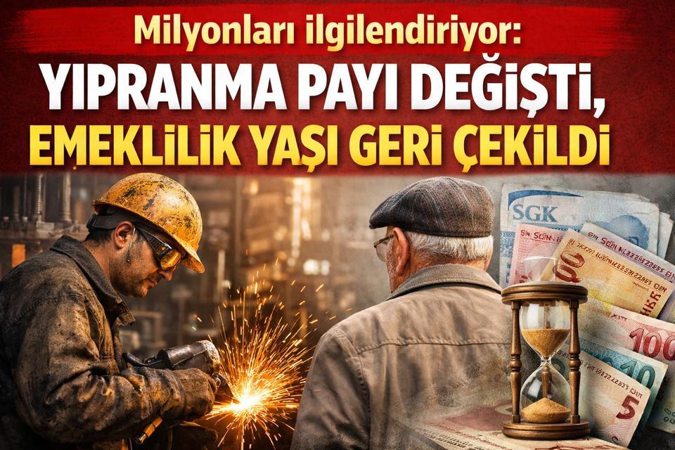 Milyonları ilgilendiriyor: Yıpranma payı değişti, emeklilik yaşı geri çekildi