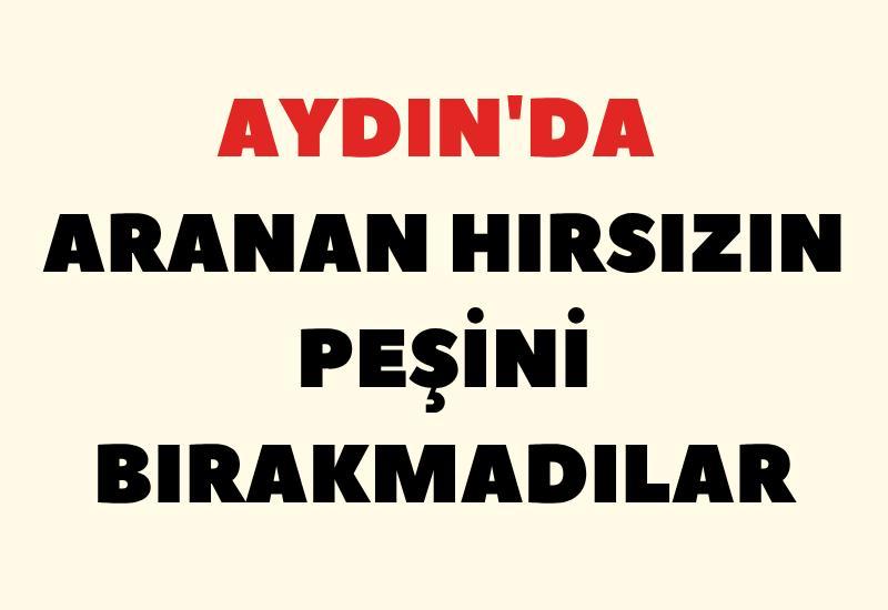 Aydın'da aranan hırsızın peşini bırakmadılar