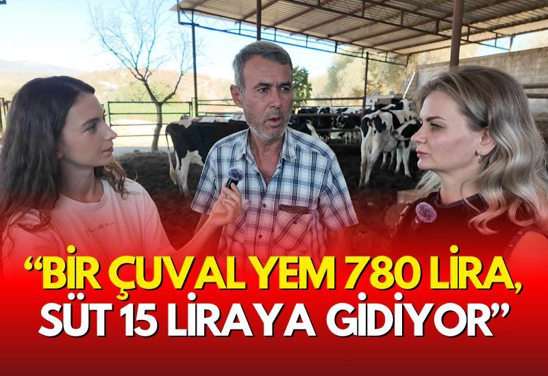 “Bir çuval yem 780 lira, süt 15 liraya gidiyor”