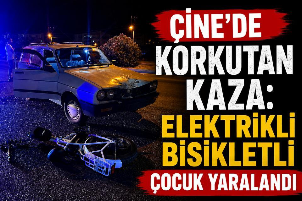 Çine’de korkutan kaza: Elektrikli bisikletli çocuk yaralandı