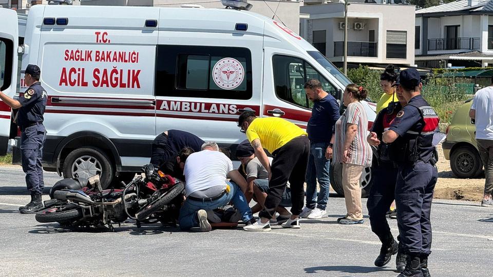 Aydın’da yine motosiklet kazası: 2 yaralı