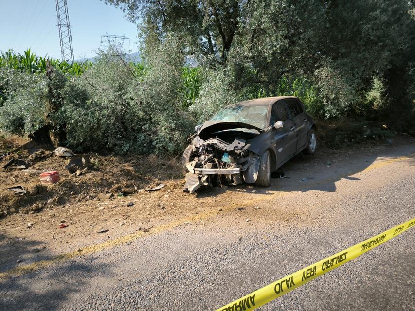 YOL KENARINDAKİ AĞACA ÇARPAN OTOMOBİLİN SÜRÜCÜSÜ HAYATINI KAYBETTİ