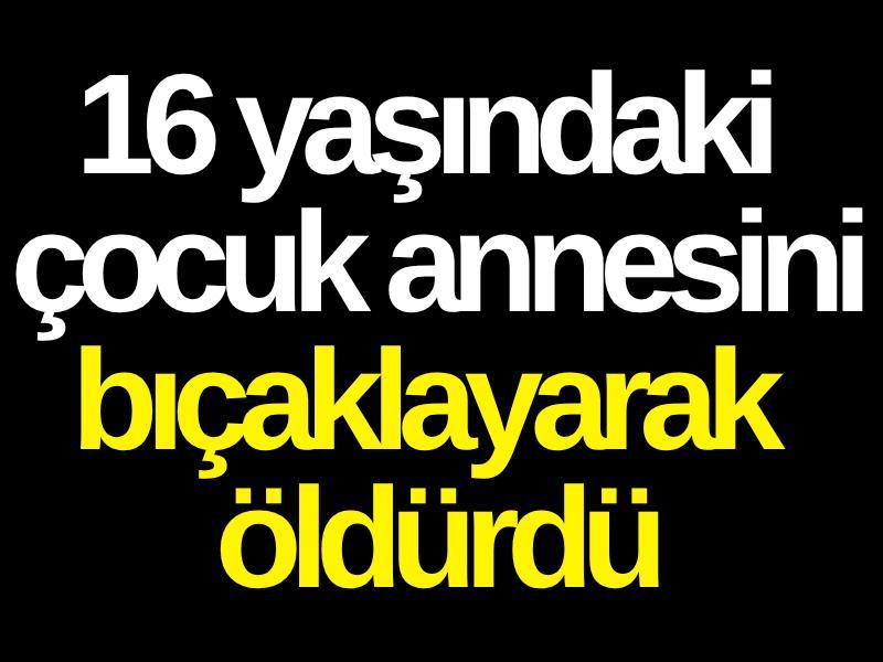 16 yaşındaki çocuk annesini bıçaklayarak öldürdü