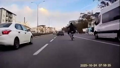 Motosiklet sürücüsüne dudak uçuklatan ceza