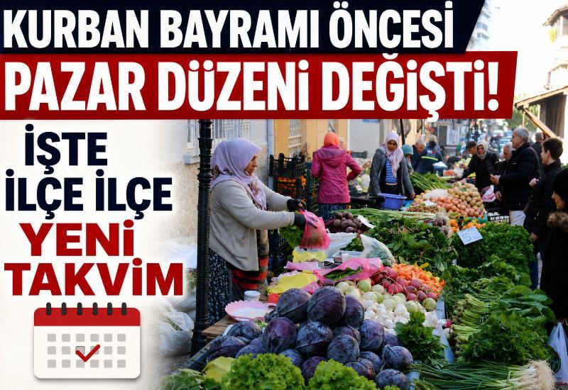 Aydın’da Kurban Bayramı öncesi pazar düzeni değişti