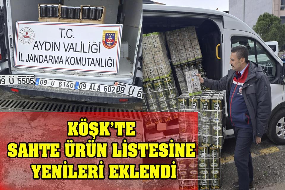 Köşk’te sahte ürün listesine yenileri eklendi
