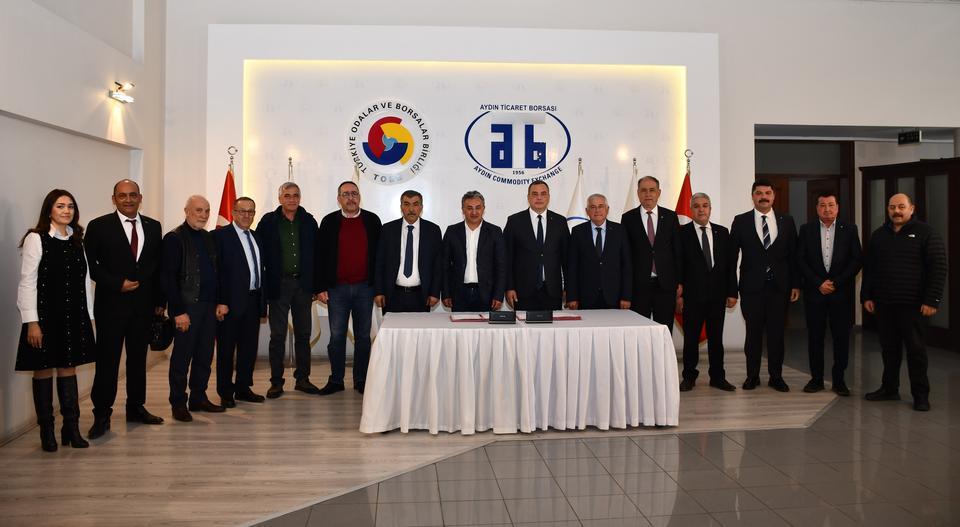 AYDIN'DA 'KARDEŞ BORSA' İÇİN İMZALAR ATILDI