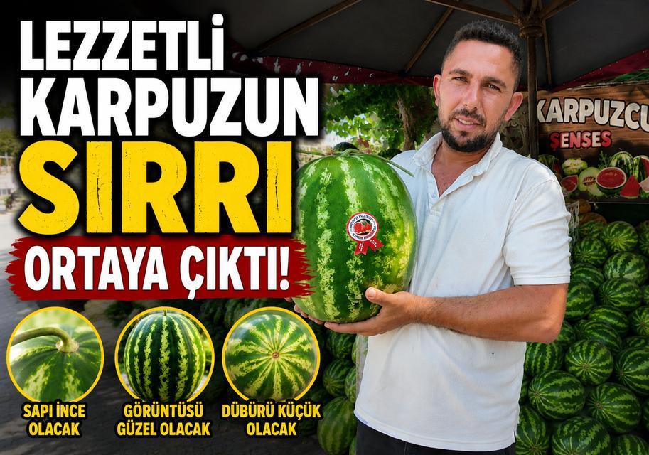 Lezzetli karpuzun sırrı ortaya çıktı