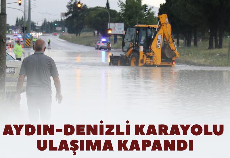Aydın-Denizli Karayolu ulaşıma kapandı