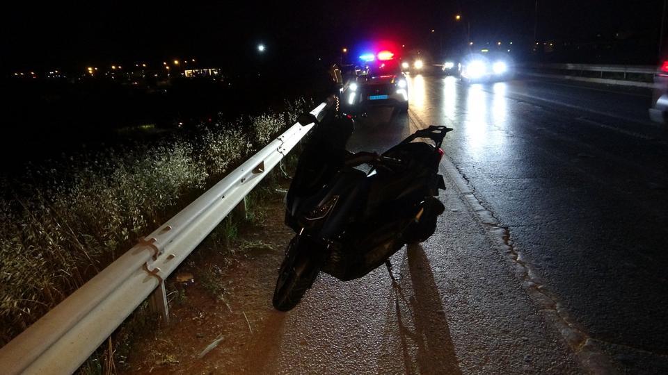 Kontrolden çıkan motosiklet devrildi: 2 yaralı