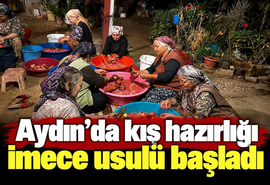Aydın'da kış hazırlığı imece usulü başladı