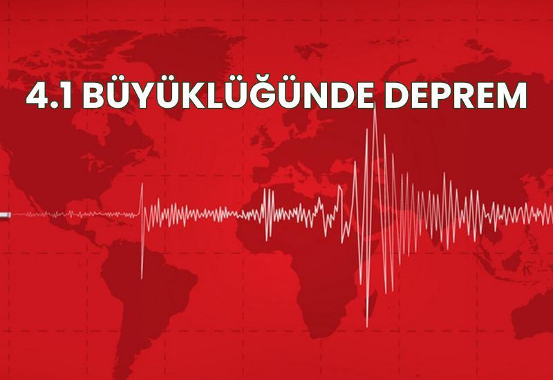 4.1 büyüklüğünde deprem
