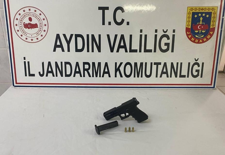 Aydın’da ruhsatsız silahla yakalanan şüpheliye 12 bin TL ceza