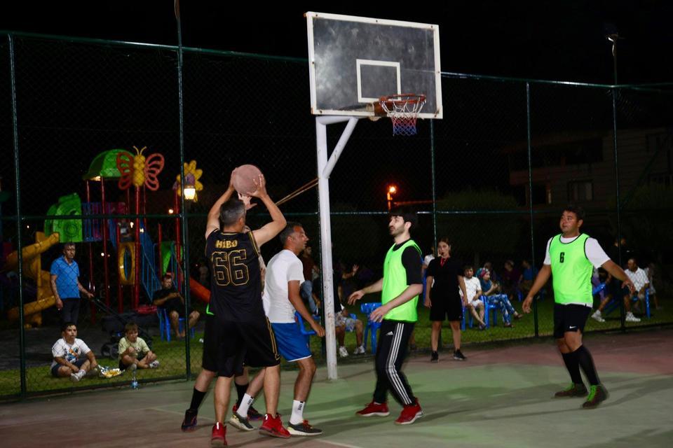 Çine'de sokak basketbolu coşkusu başladı