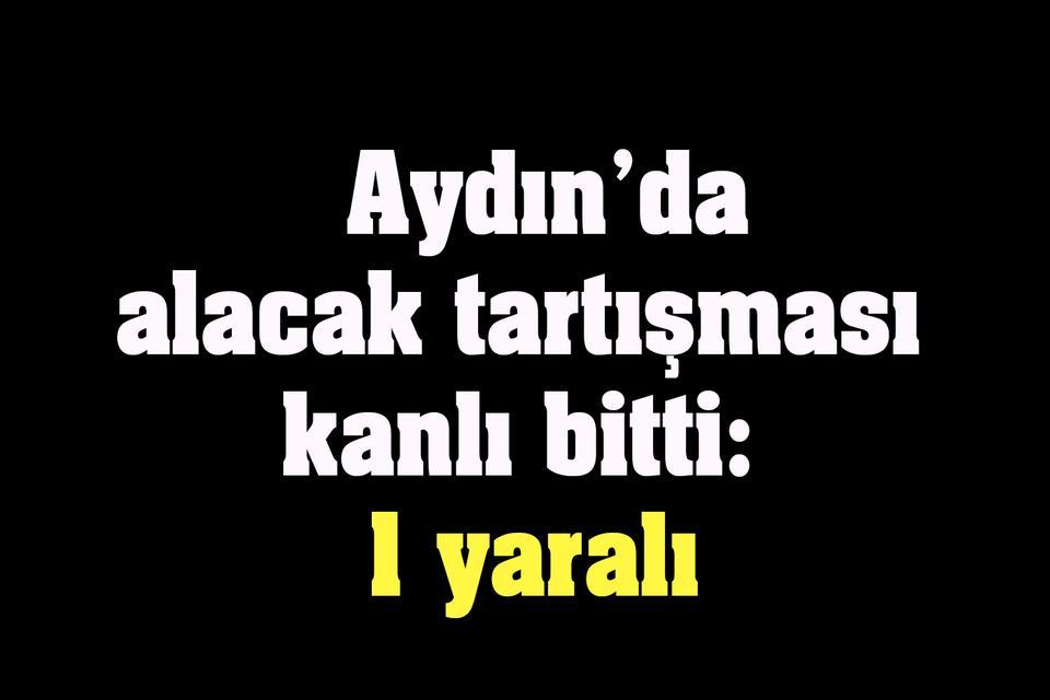 Aydın’da alacak tartışması kanlı bitti: 1 yaralı