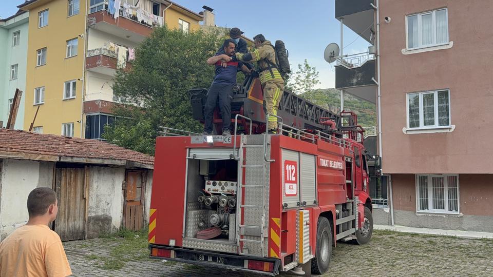 Fareyi kovmak isterken, komşuları hastanelik ettiler