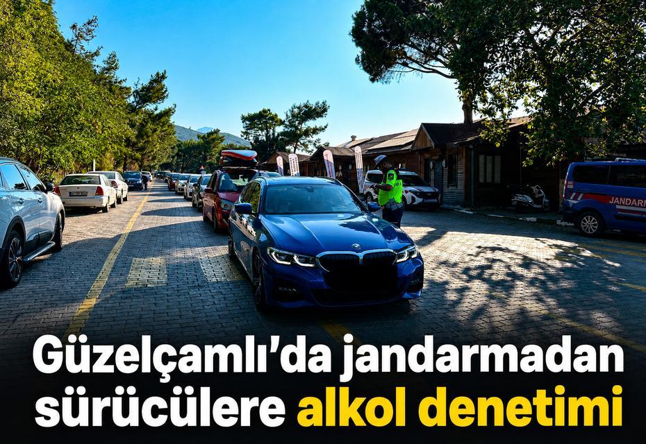 Güzelçamlı’da jandarmadan sürücülere alkol denetimi