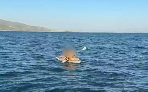 Aydın’da kürek sörfü macerası kabusa döndü