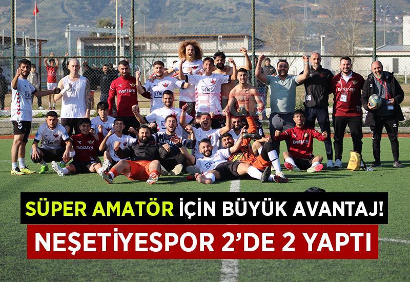 Neşetiyespor 2'de 2 yaptı