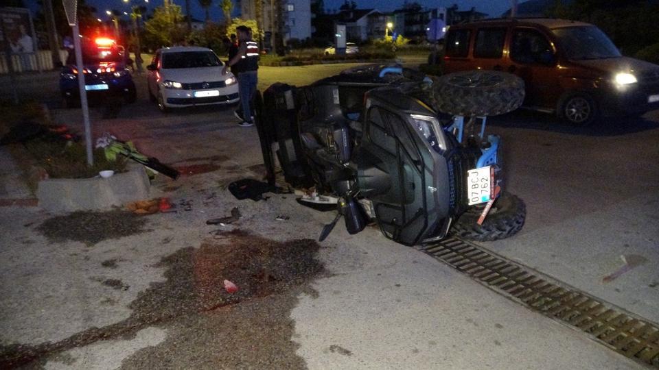 ATV takla attı: 1'i ağır 2 yaralı