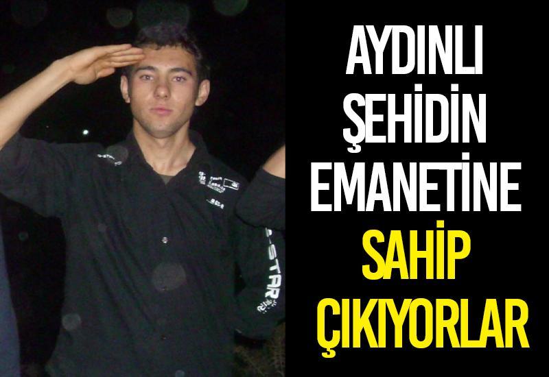 Aydınlı şehidin emanetine sahip çıkıyorlar