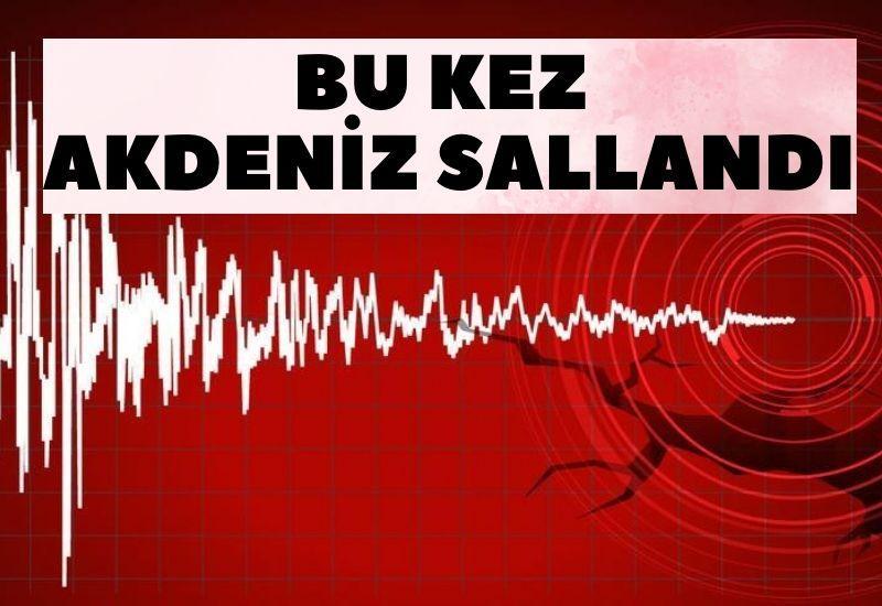 Bu kez Akdeniz sallandı