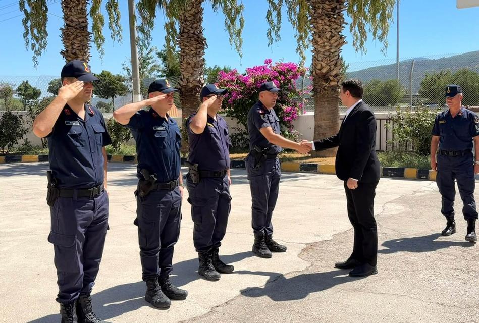 Buharkent’in yeni kaymakamı güvenlik brifingi aldı