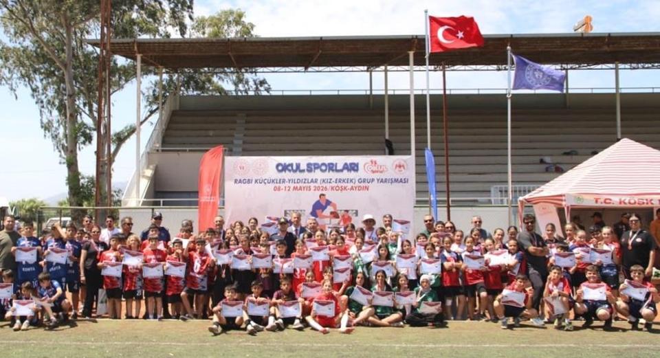 Köşk'te Ragbi Küçükler Grup Yarışmalarında takımlar madalyalarına kavuştu
