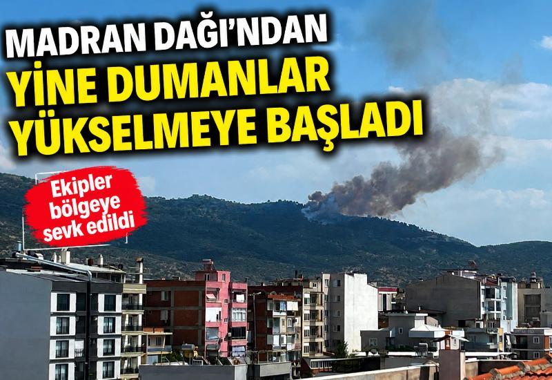 Madran Dağı'ndan yine dumanlar yükselmeye başladı