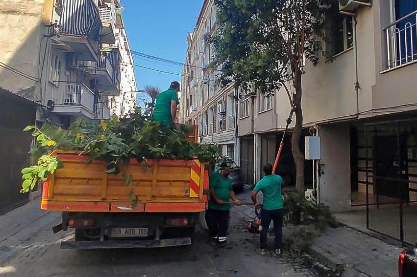 Efeler’in parklarında düzenli bakım sürüyor