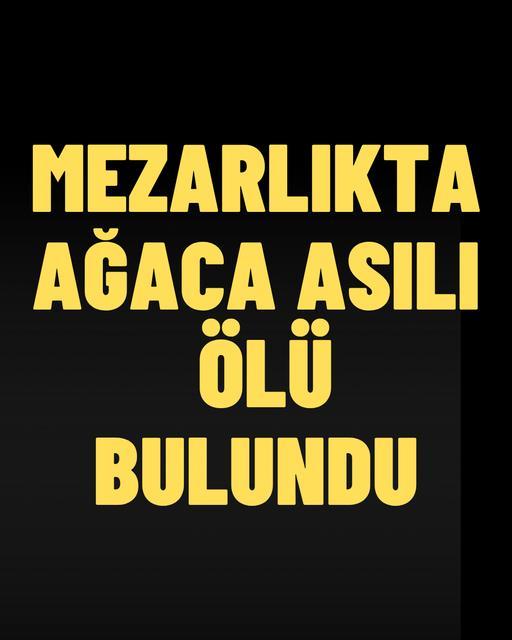 Mezarlıkta ağaçta ölü bulundu