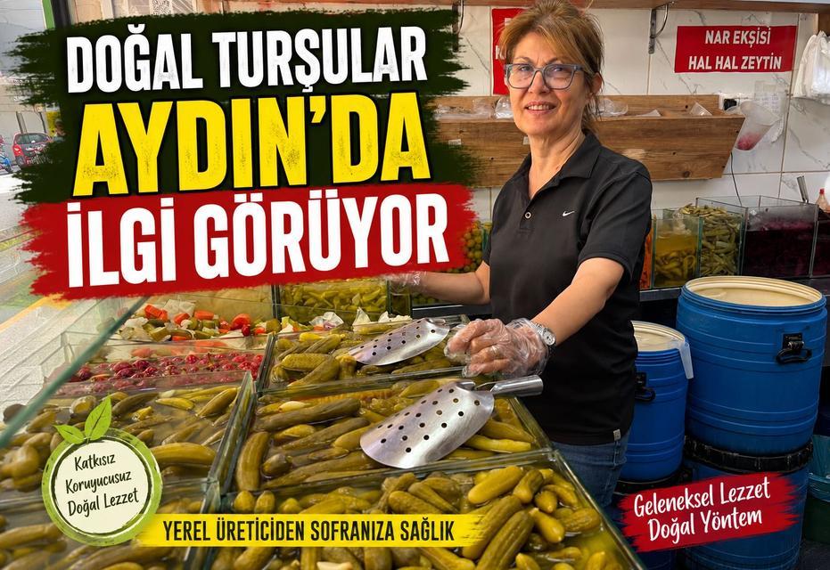Doğal turşular Aydın’da ilgi görüyor