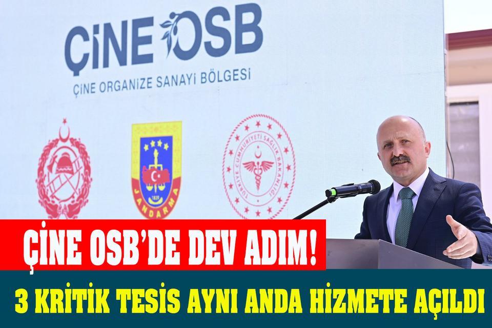 Çine OSB’de dev adım! 3 kritik tesis aynı anda hizmete açıldı