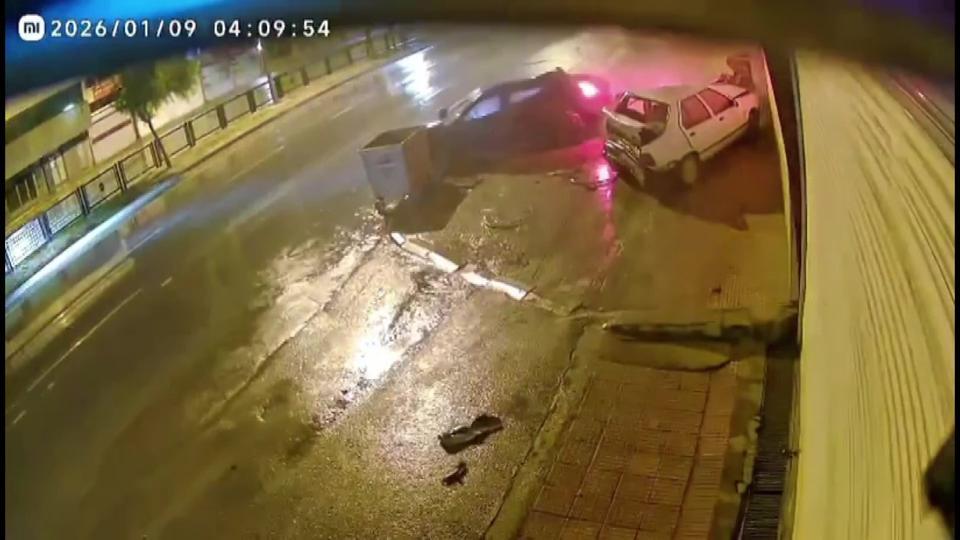 Feci kaza anı kamerada