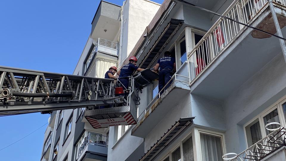 Aydın'da hastanın imdadına itfaiye ekipleri yetişti