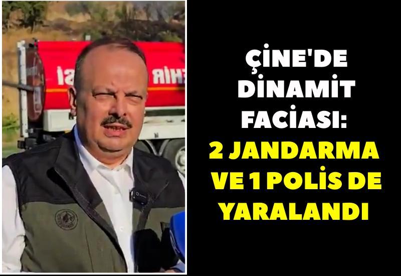 Çine'de dinamit faciası: 2 jandarma 1 polis olmak üzere 10 kişi yaralandı