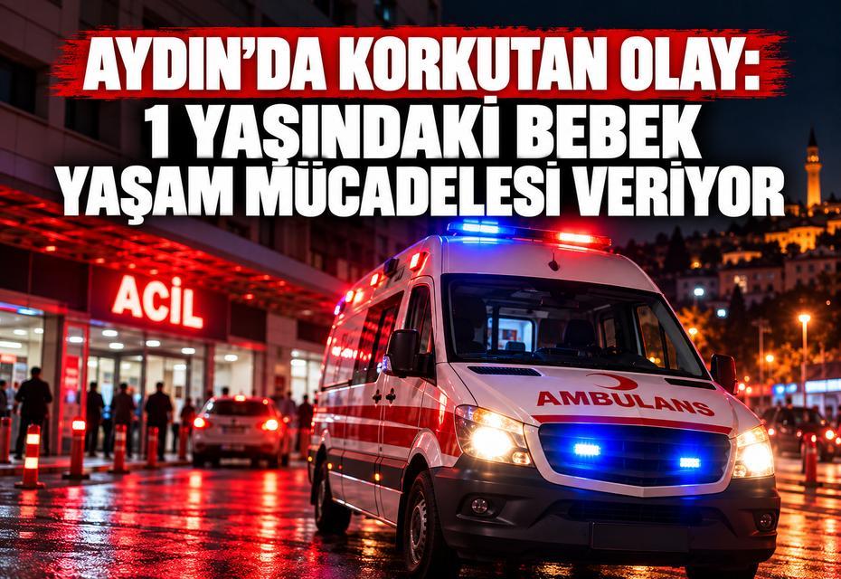 Aydın’da korkutan olay: 1 yaşındaki bebek yaşam mücadelesi veriyor