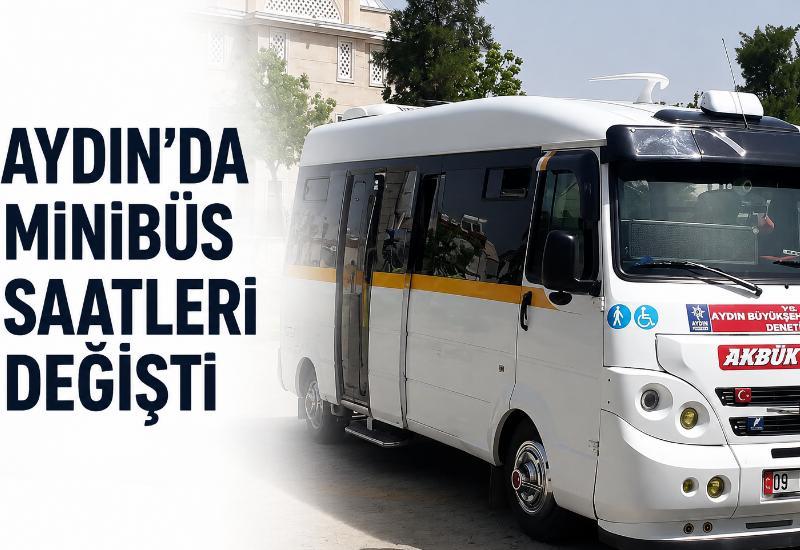 Aydın’da minibüs saatleri değişti
