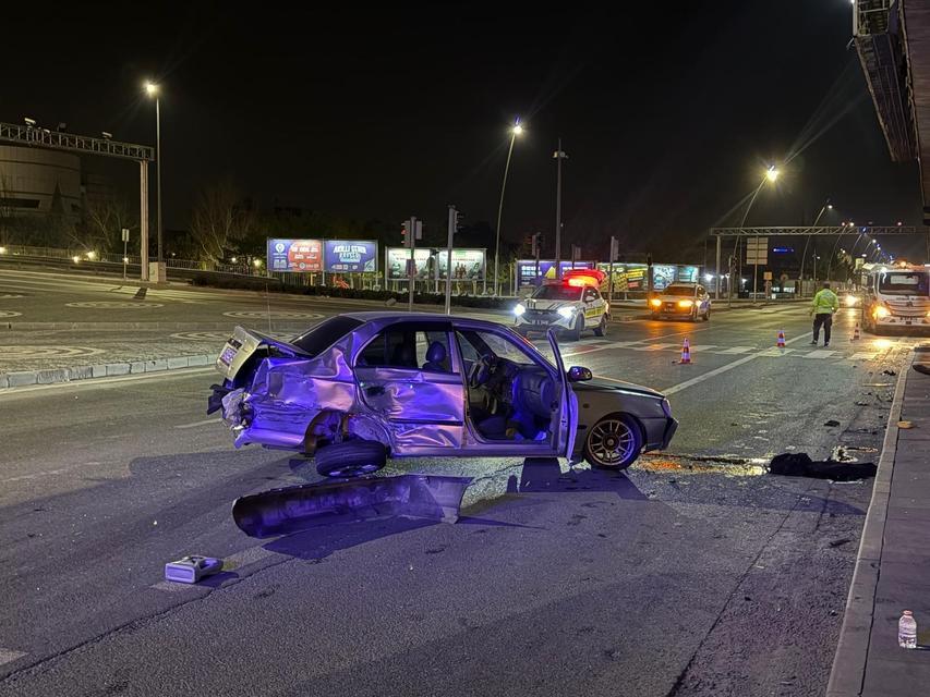 Kaza yapan sürücünün yakını sinir krizi geçirdi