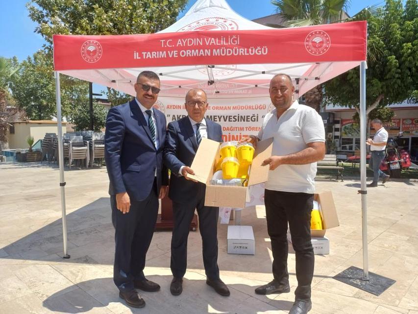 Köşk’te Akdeniz Meyve Sineği Tuzağı dağıtım töreni yapıldı