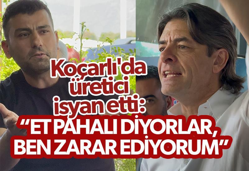 Koçarlı'da üretici isyan etti: “Et pahalı diyorlar, ben zarar ediyorum”