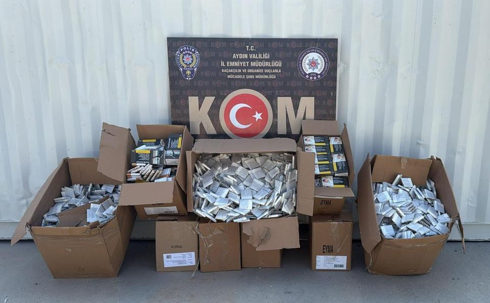 Aydın'da kaçak sigara operasyonu