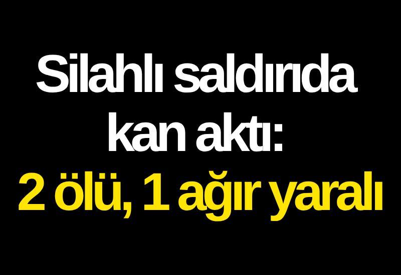 Silahlı saldırıda kan aktı: 2 ölü, 1 ağır yaralı