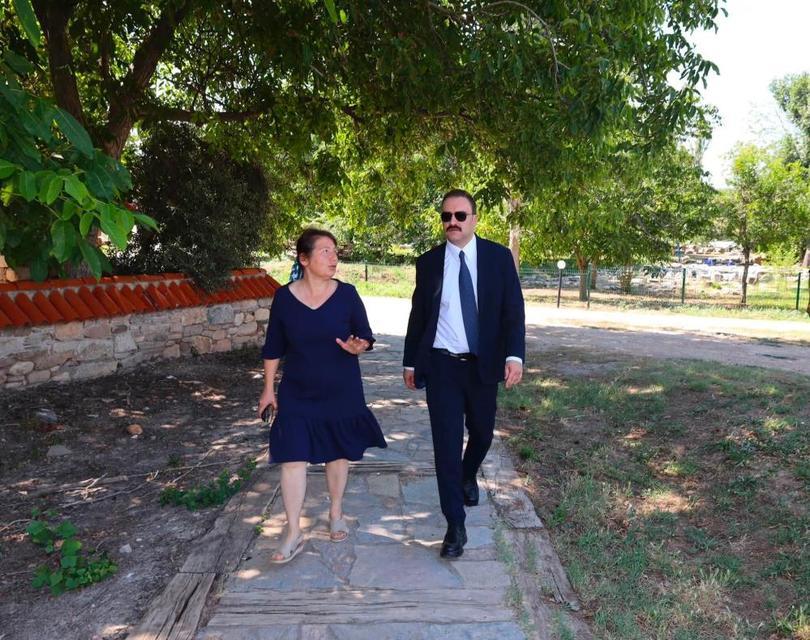 Kaymakam Battal, Afrodisias'taki çalışmaları inceledi