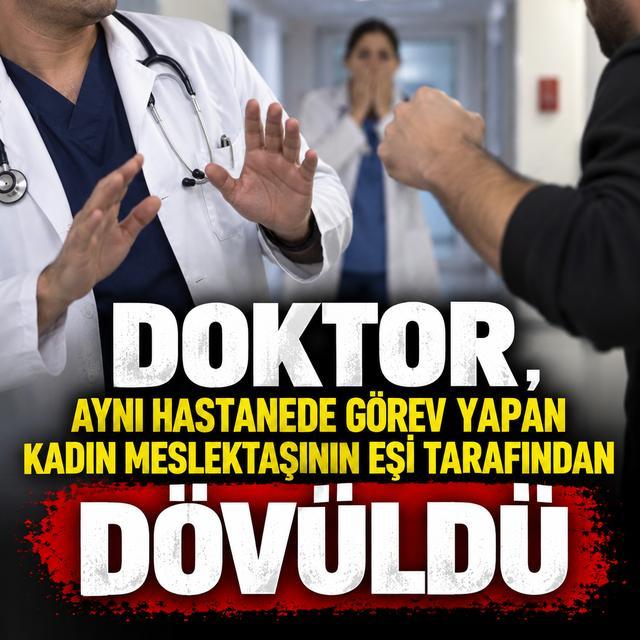 Doktor, aynı hastanede görev yapan kadın meslektaşının eşi tarafından dövüldü