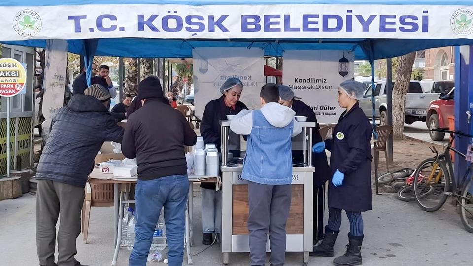 BAŞKAN GÜLER'DEN KANDİLDE SICAK ÇORBA İKRAMI