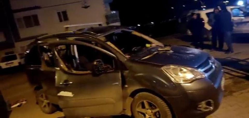 Park halindeki araçta patlama