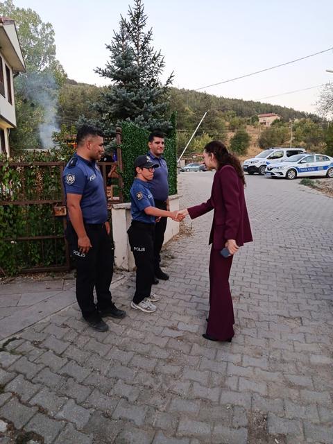 14 yaşındaki Efe'nin polis olma hayali gerçek oldu