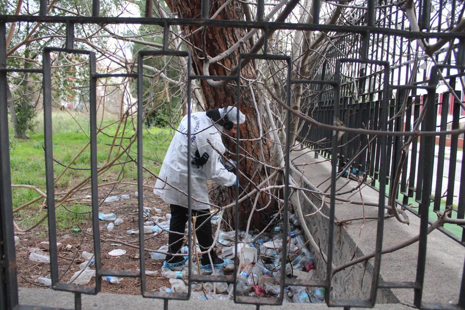 Aydın'da bıçaklanarak öldürülen yaşlı çiftin evinde incelemeler sürüyor